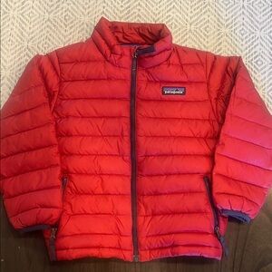 Patagonia Kids 4t Bright Red Puffer Coat